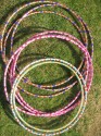 Hula hoops 4 or 6 from �10 when added to any inflatable or Sumo. (click to enlarge)